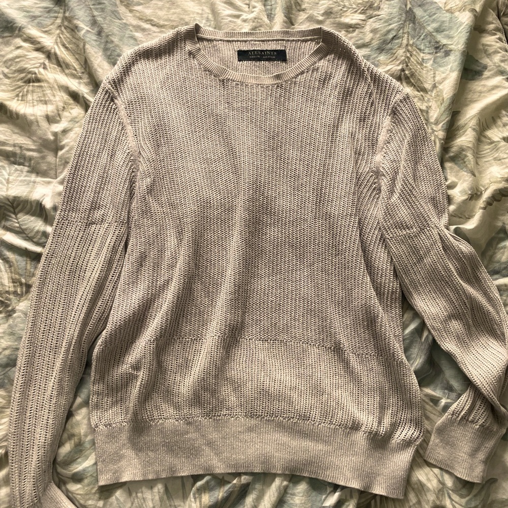All Saints Cream Sweater